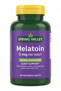 Spring Valley Melatonin 5 mg – Suplemento Dietético para el Sueño
