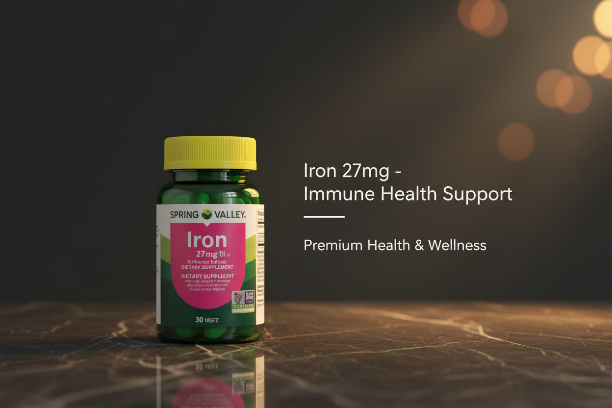 Spring Valley Iron 27mg suplemento de hierro para salud inmunológica