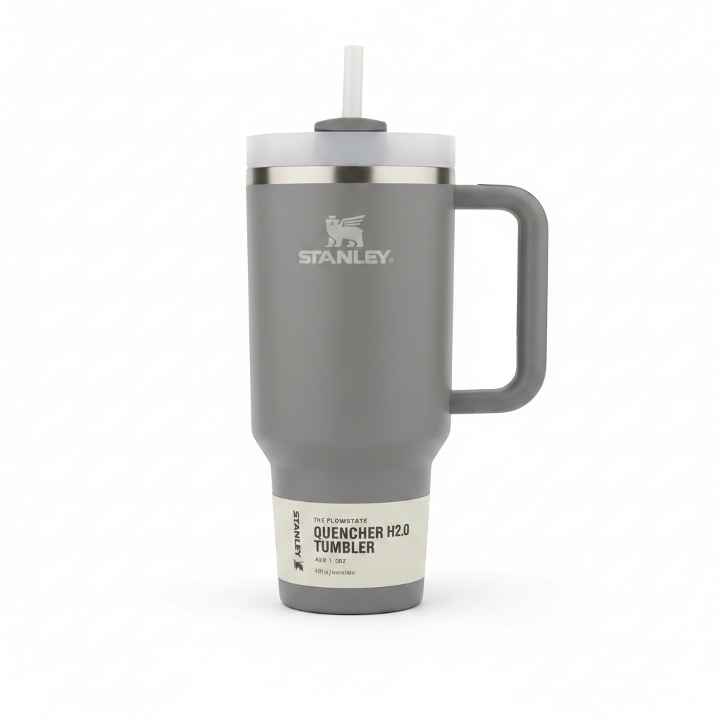 Stanley Quencher H2.0 30oz – vista lateral fondo blanco