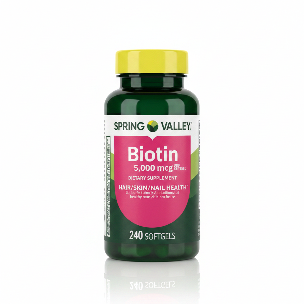 Spring Valley Biotin 5000 mcg 240 Softgels
